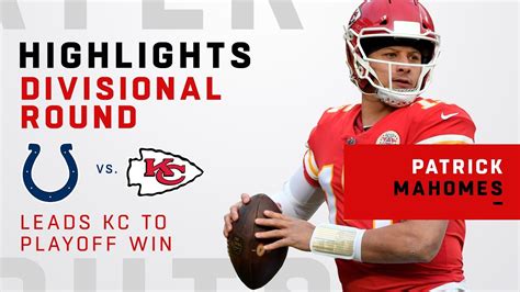 Patrick Mahomes Highlights of 1st Career Playoff Win! - YouTube