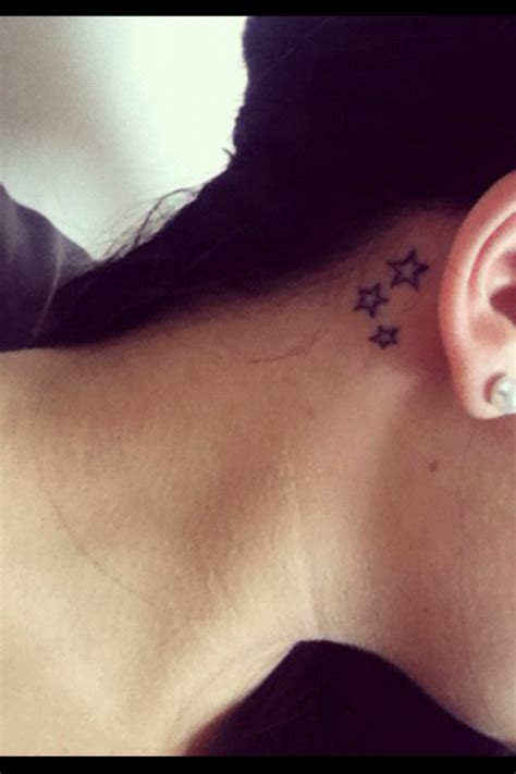 stars :) (With images) | Star tattoos, Star tattoos behind ear, Tattoos