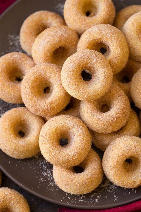 Baked Cinnamon Sugar Mini Donuts | Cooking Classy | Sugar donuts recipe ...