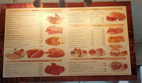 Menu at Hungry Farmer BBQ, Houston, S Post Oak Rd