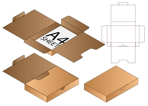 Box Packaging Die Cut Template Design