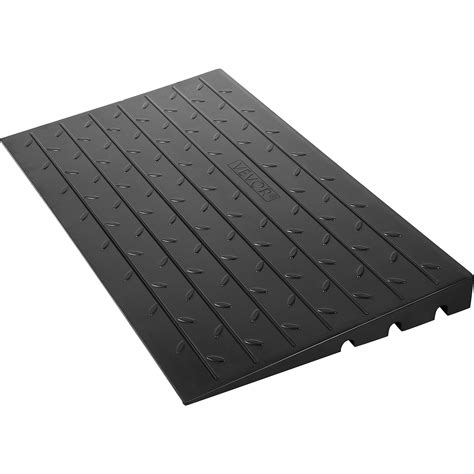 VEVOR Rubber Threshold Ramp, 4" Rise Threshold Ramp Doorway, 3 Channels ...