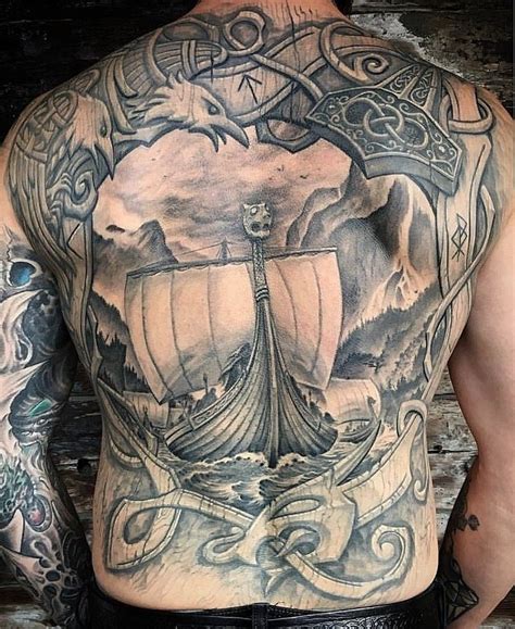 Viking Backpiece tattoo by Jannicke Wiese-Hansen @nidhoggtattoo Bergen, Norway. - # ...