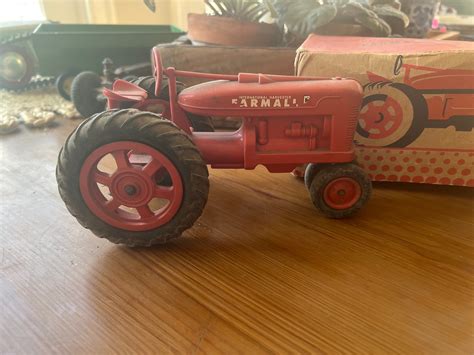 Vintage Farmall Toy Tractor and Original Box, Formal Toy Tractor ...