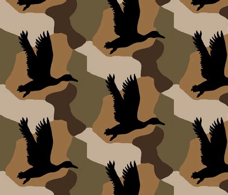 Duck Camo small fabric - paragonstudios - Spoonflower