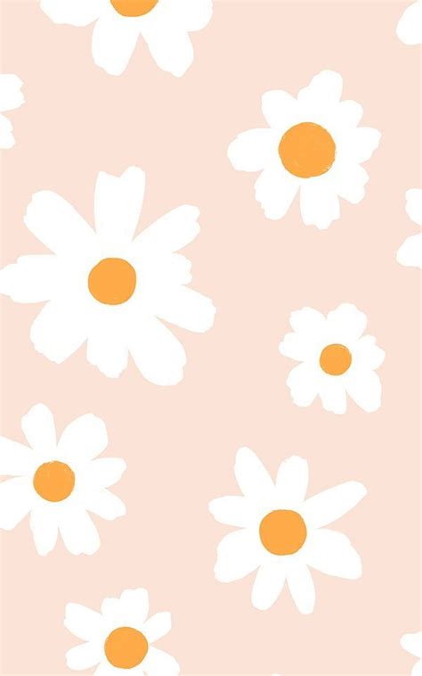 Wallpaper Pink and white daisies Vintage | Wallpaper Murals in 2020 ...