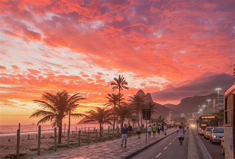 Sunset Over Ipanema Beach by Buena Vista Images