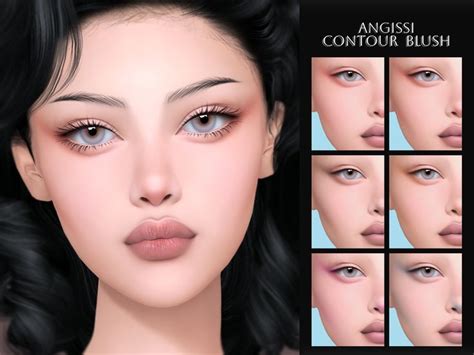 Contour blush in 2024 | Sims 4 cc makeup, Makeup cc, Sims 4 cc skin