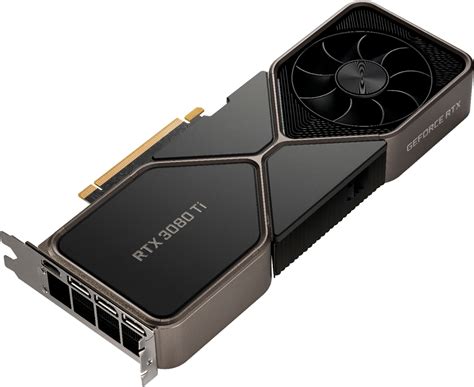 Nvidia Geforce Rtx 3080 Ti 12gb Gddr6x Pci Express 4.0 Graphics Card - Titanium And Black ...