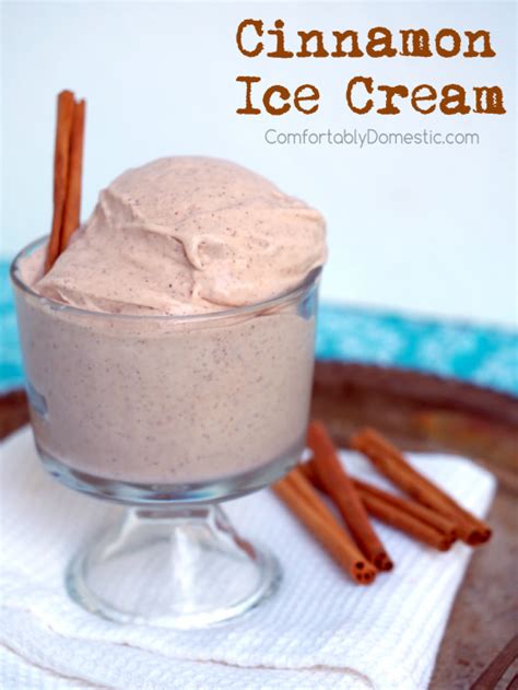 Homemade Cinnamon Ice Cream Recipe - Comfortably Domestic