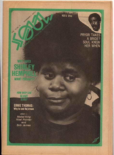 SOUL — America's Most Soulful Newspaper, November 7, 1977 — Shirley Hemphill, 'Shirley Wilson ...
