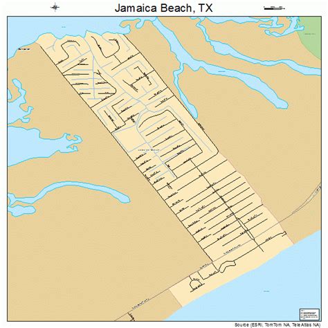 Jamaica Beach Texas Street Map 4837252