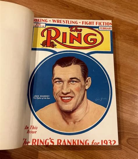 VINTAGE THE RING Magazine 12 Hard Bound Boxing Issues Feb 1933 To January 1934 $134.99 - PicClick
