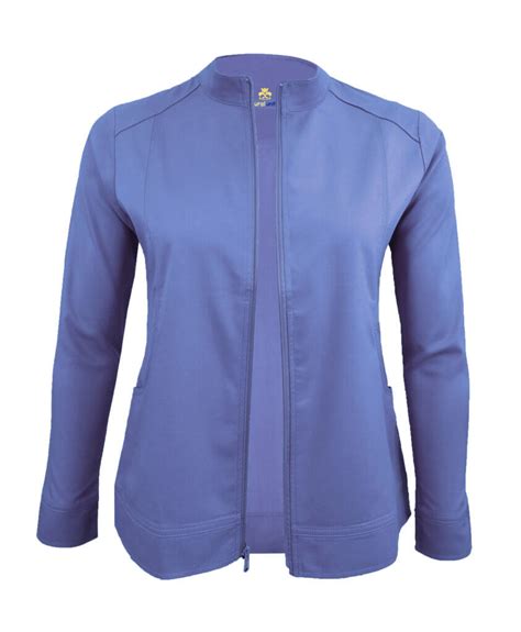 Ceil Blue Scrub Top Warm Jacket medical uniforms jpg - Natural Uniforms