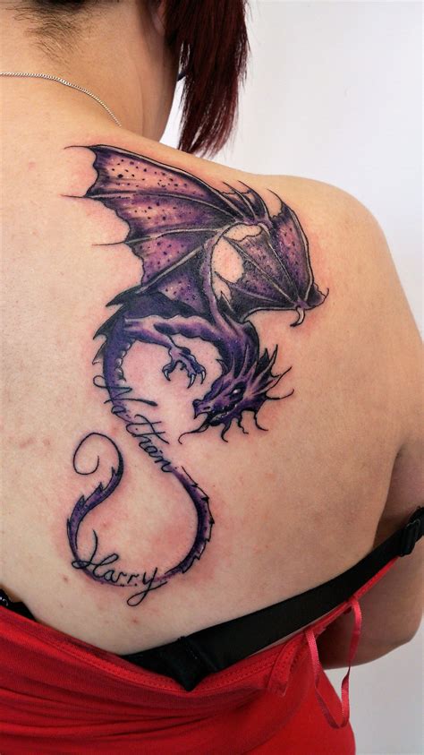 Dragon spine tattoos - pikolretro