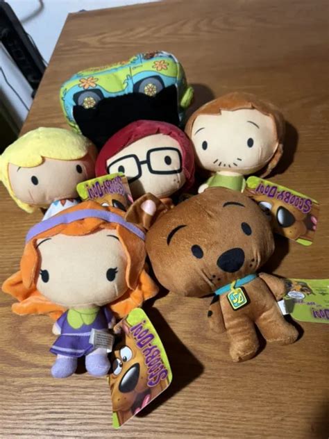 SET OF 6 Scooby Doo Chibi 9” Plush With Fred Velma Daphne Shaggy ...