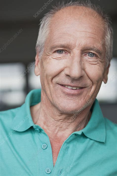 old man smiling at viewer - Stock Image - F003/7451 - Science Photo Library