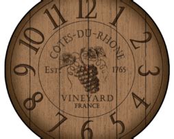Wine Wall Clock | Barrel Wall Clock | The Big Clock Store