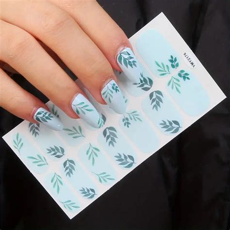 Spring And Sumemr Full Wrap Toenail Polish Stickers Self - Temu