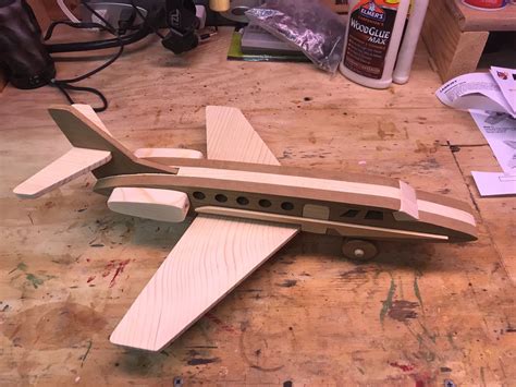 Lear Jet from the Four Quick N Easy Airplanes | Wooden baby toys, Wood airplane toy, Kids wooden ...