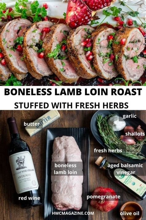 Lamb Loin Roast Recipe (Pomegranate Sauce) - Healthy World Cuisine