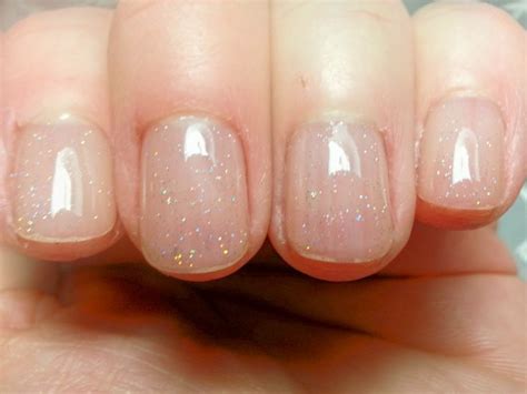 subtle short nail designs - Google Search | Clear glitter nails, Clear gel nails, Short gel nails