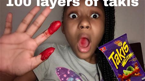 100 layers of takis dust!! ||FUNNY|| - YouTube