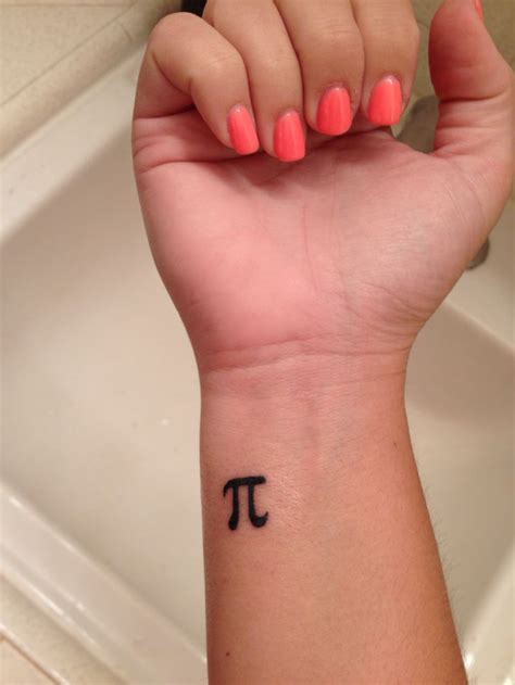 Pi tattoo on my wrist | Pi tattoo, Tattoos, Fish tattoos