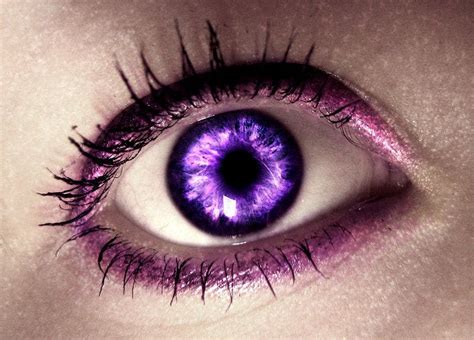 :::request::: A purple eye by ~Netizka on deviantART | Beautiful eyes color, Purple eyes ...