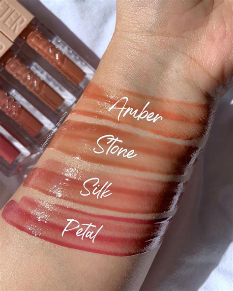 •leslie• on Instagram: “Swatches of @maybelline Lifter Glosses part 2. These are the ones with ...