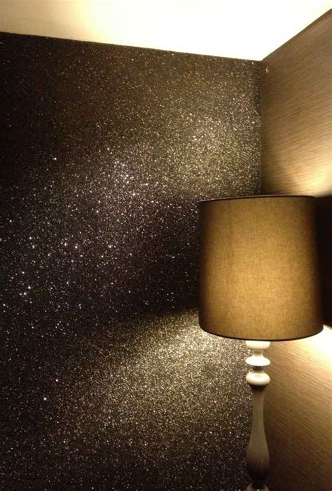 Glitter wall paint – trendy home decorating and accent wall ideas