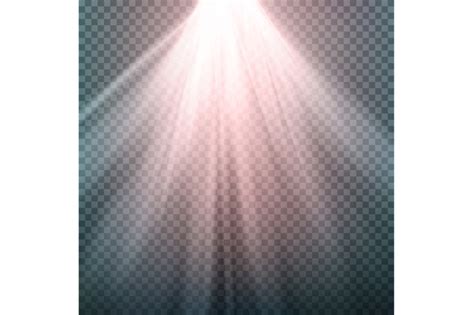 Glow Light Effect. Beam Rays Vector. Sunlight Special Lens Flare Light Effect. Isolated On ...