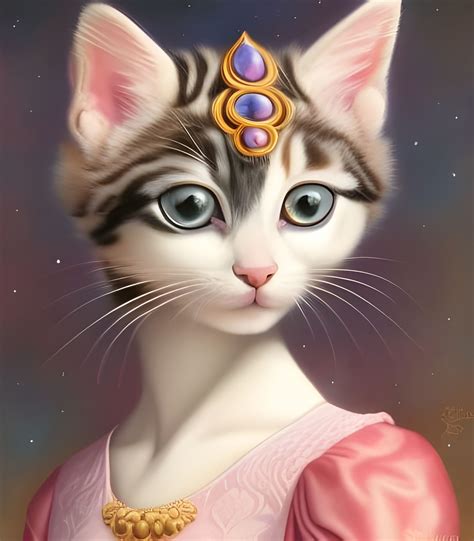 Kitten princess - AI Generated Artwork - NightCafe Creator