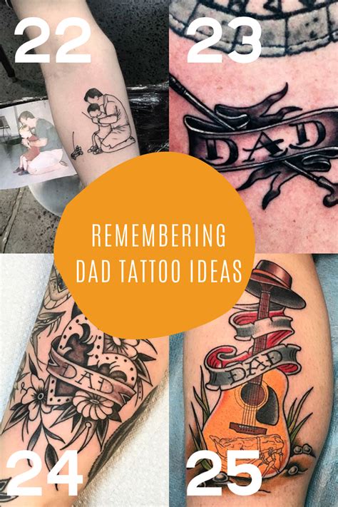 Dad Memorial Tattoos For Men