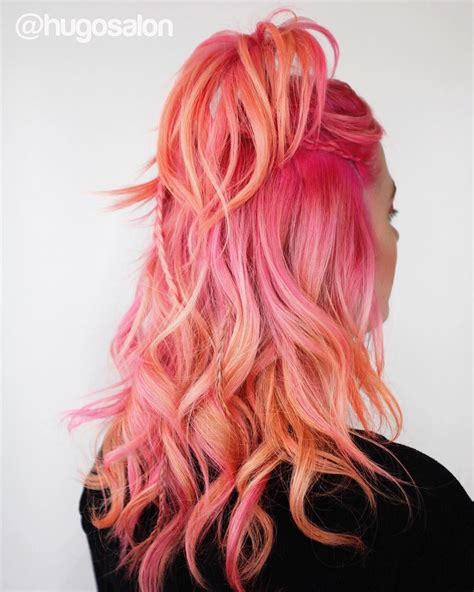 See this Instagram photo by @hugosalon • 1,524 likes | Peach hair, Bright hair, Cool hair color