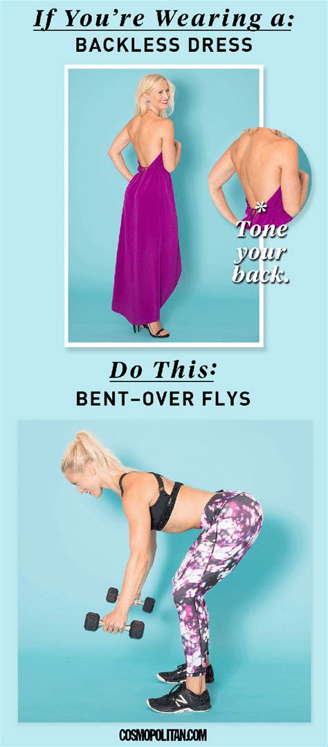 Open-back dresses can leave quite the impression, and bent-over flies can help you sculpt an ...