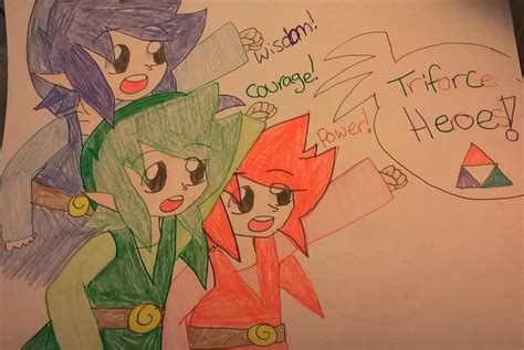 Triforce Heroes by redlinkxbluelink54 on DeviantArt