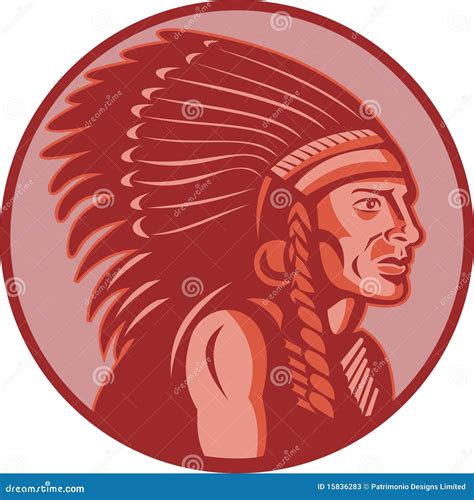 Native American Indian Chief Royalty-Free Illustration | CartoonDealer.com #15836283