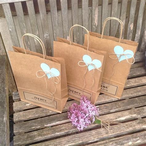 Wedding Favour Bags LARGE A4 Personalised Kraft Paper Gift | Etsy | Decorated gift bags, Wedding ...