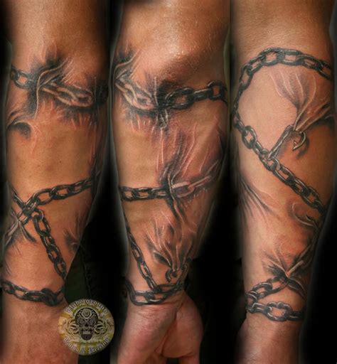 chains forearm sleeve tat by 2Face-Tattoo on DeviantArt