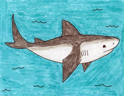 How to Draw a Shark · Art Projects for Kids