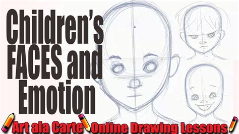 How to draw Children's faces and expressions | Child face, Face drawing, Drawings