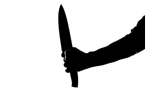 Knife In A Hand - Silhouette Free Stock Photo - Public Domain Pictures