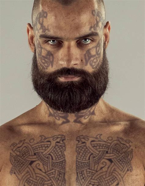 Harald "Finehair" Chest & Face Tattoo Set- Viking Tv Series – Tattooed ...