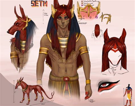 OC Reference Sheet | Seth by Nabehon | Anime egyptian, Ancient egyptian ...