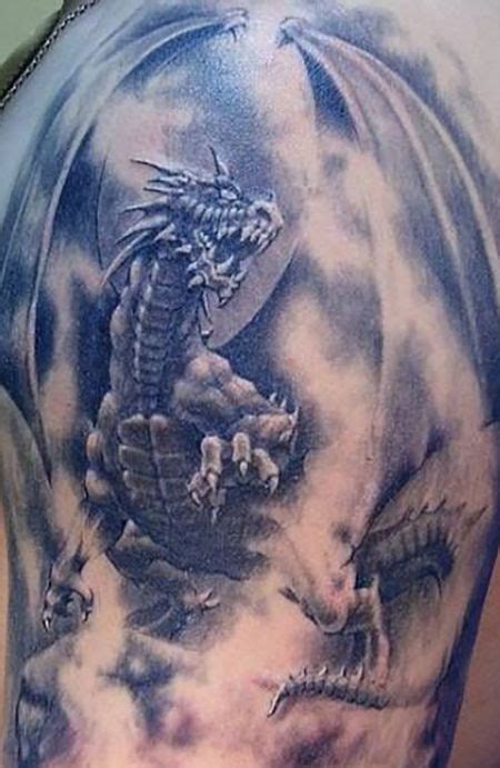 20 Powerful Dragon Tattoo for Men | Dragon tattoos for men, Dragon tattoo shoulder, Small dragon ...