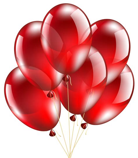 Balloon Birthday Red Balloons Transparent Background Png Clipart | My ...