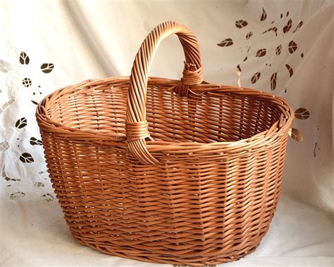 Large Oval Basket Large Wicker Basket Handwoven Basket Singapore | ubicaciondepersonas.cdmx.gob.mx