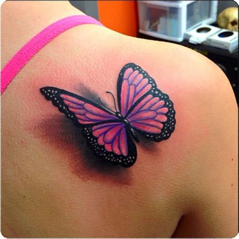 3d Butterfly Tattoo With Names - Viraltattoo