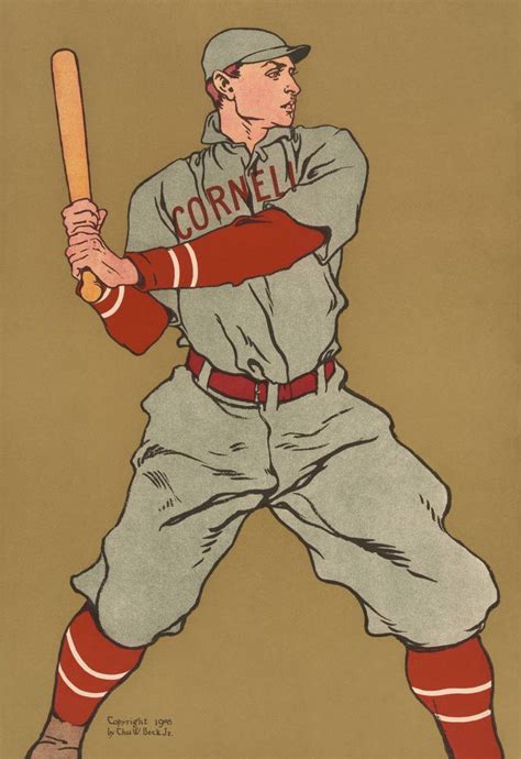 Canvas Reproduction Vintage Baseball Poster Painting by Billy Bernie | Saatchi Art